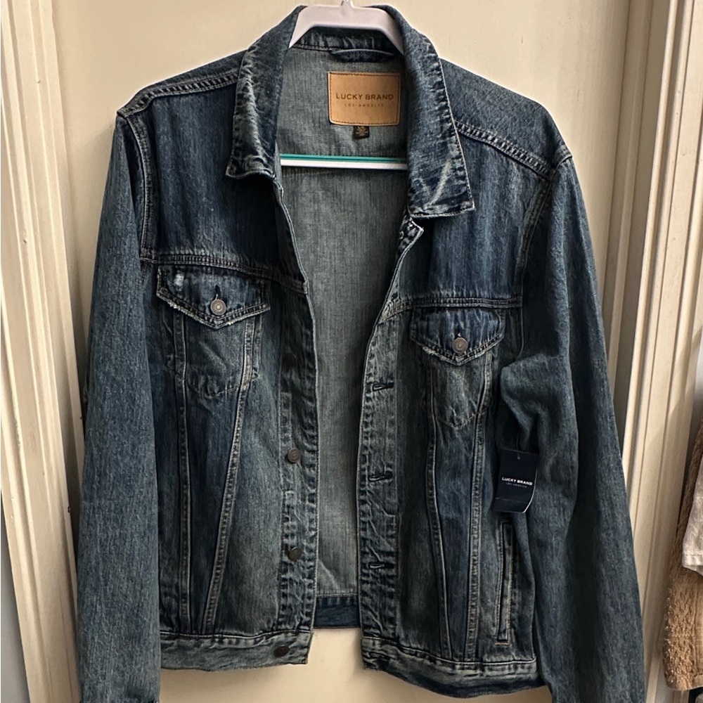 Lucky Brand Dark Blue Denim Jean Jacket
